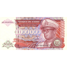 P45b Zaire - 1.000.000 Zaires Year 1993